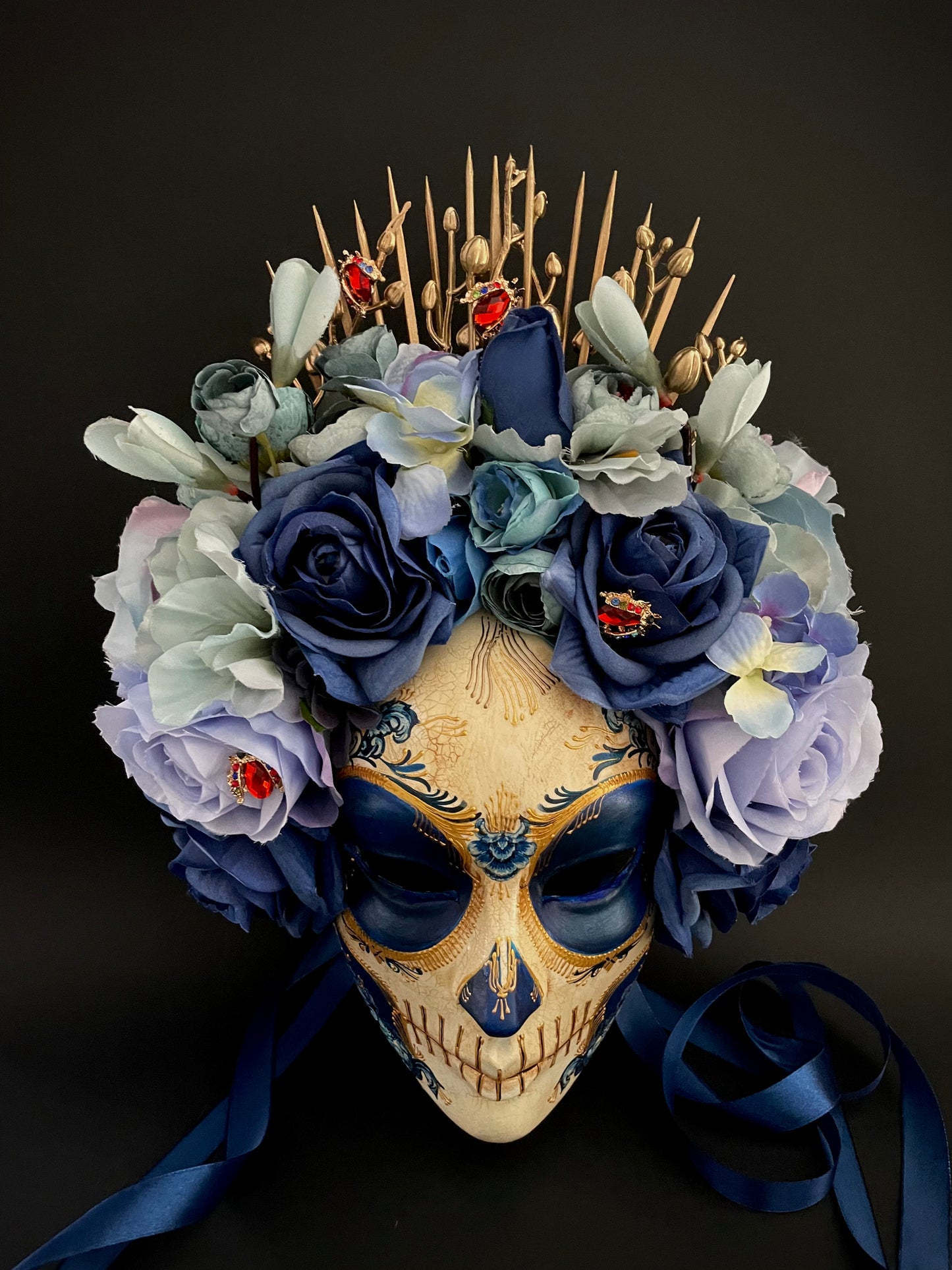 Blue Catrina mask