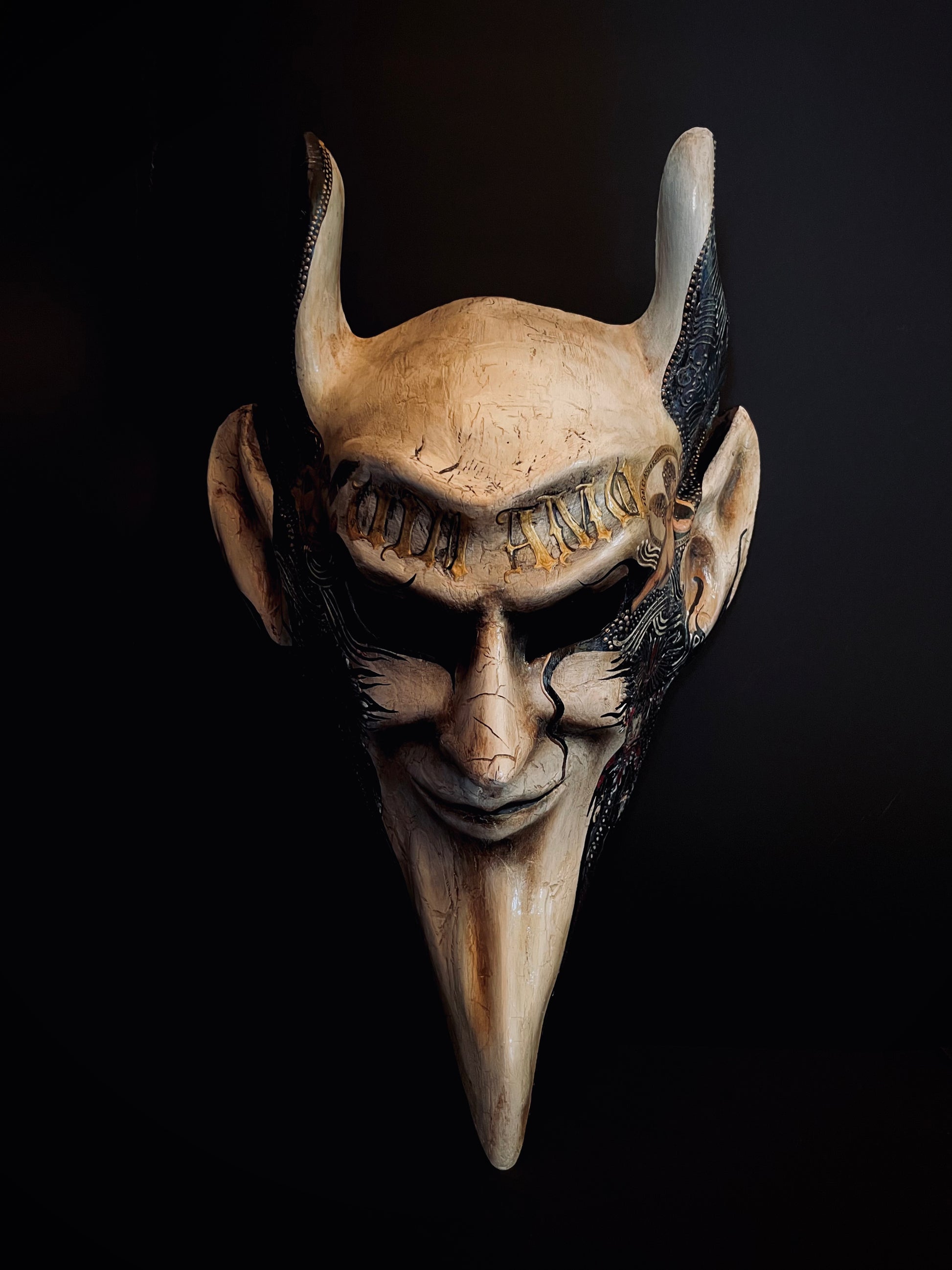 Devil Mask. Shop Devil mask with angels.Limited edition. – RUUA MASKS
