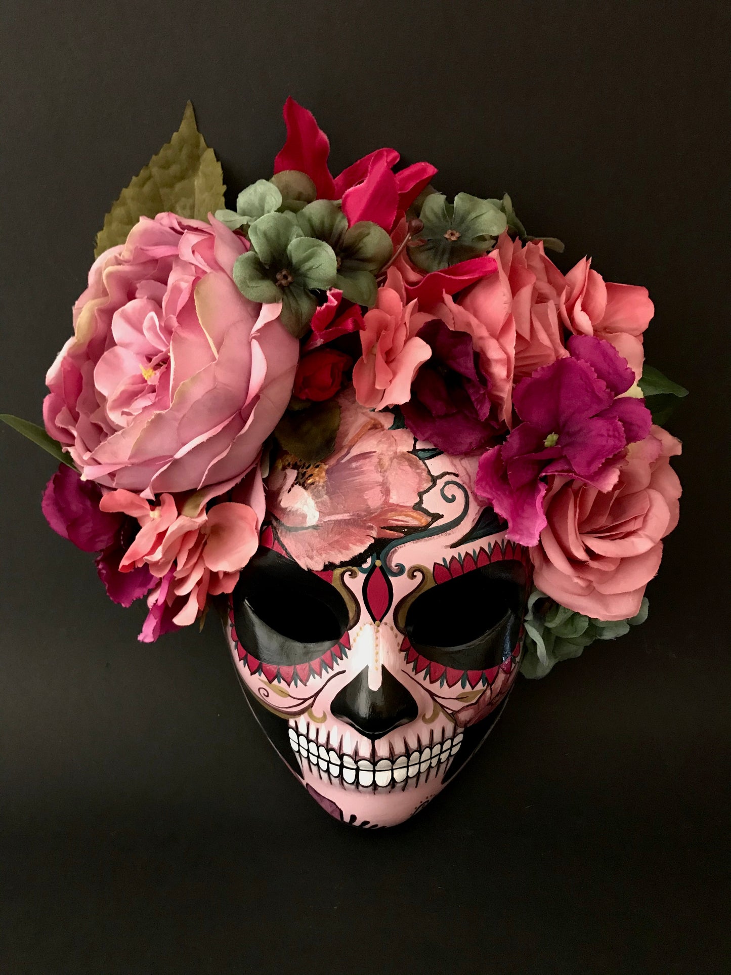 Pink Catrina mask