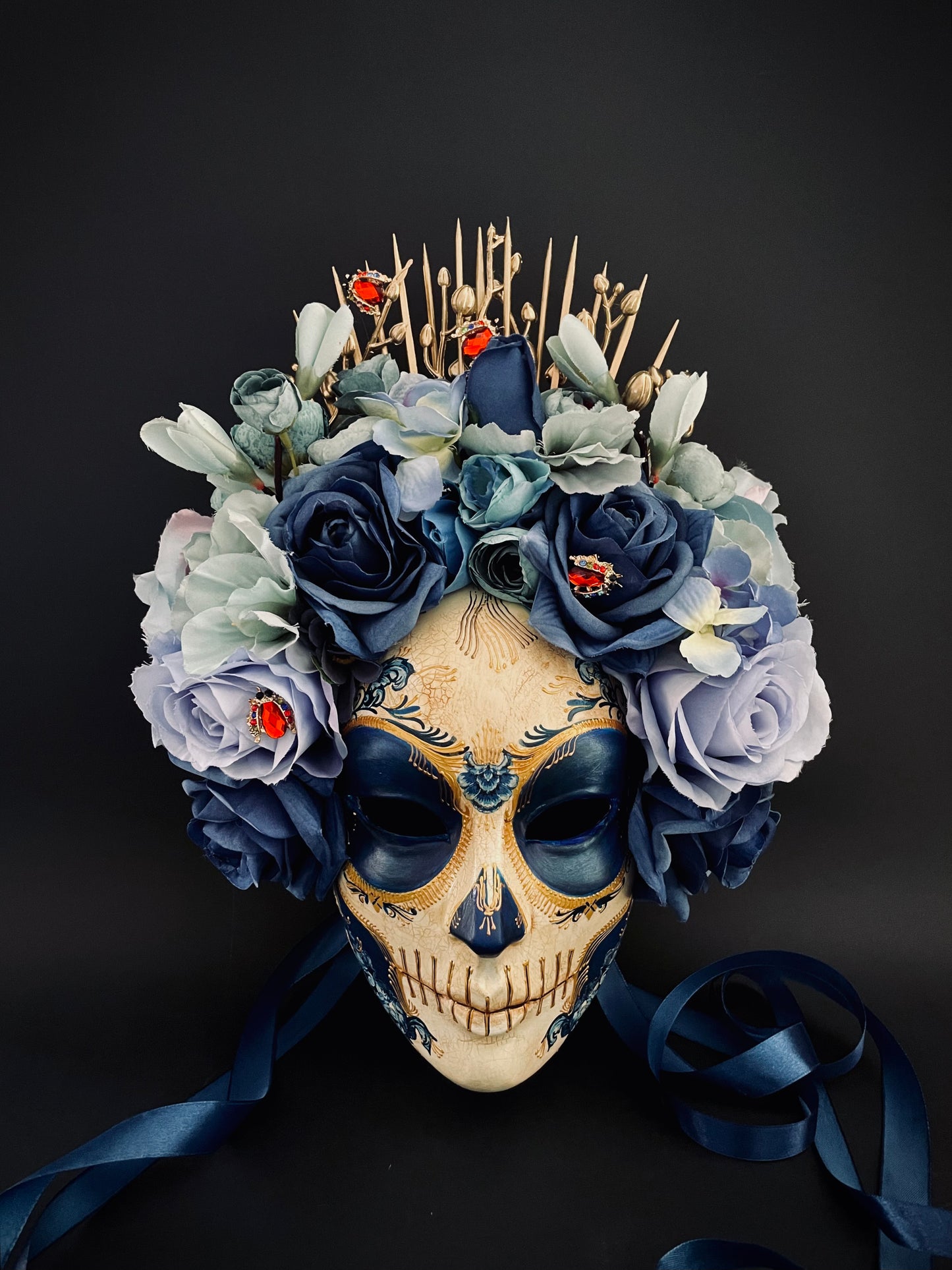 Blue Catrina mask